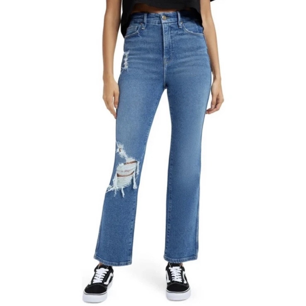 Good American good curve straight leg jeans